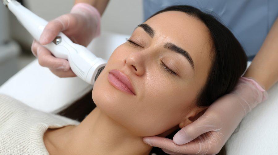 woman undergoing skin rejuvenation